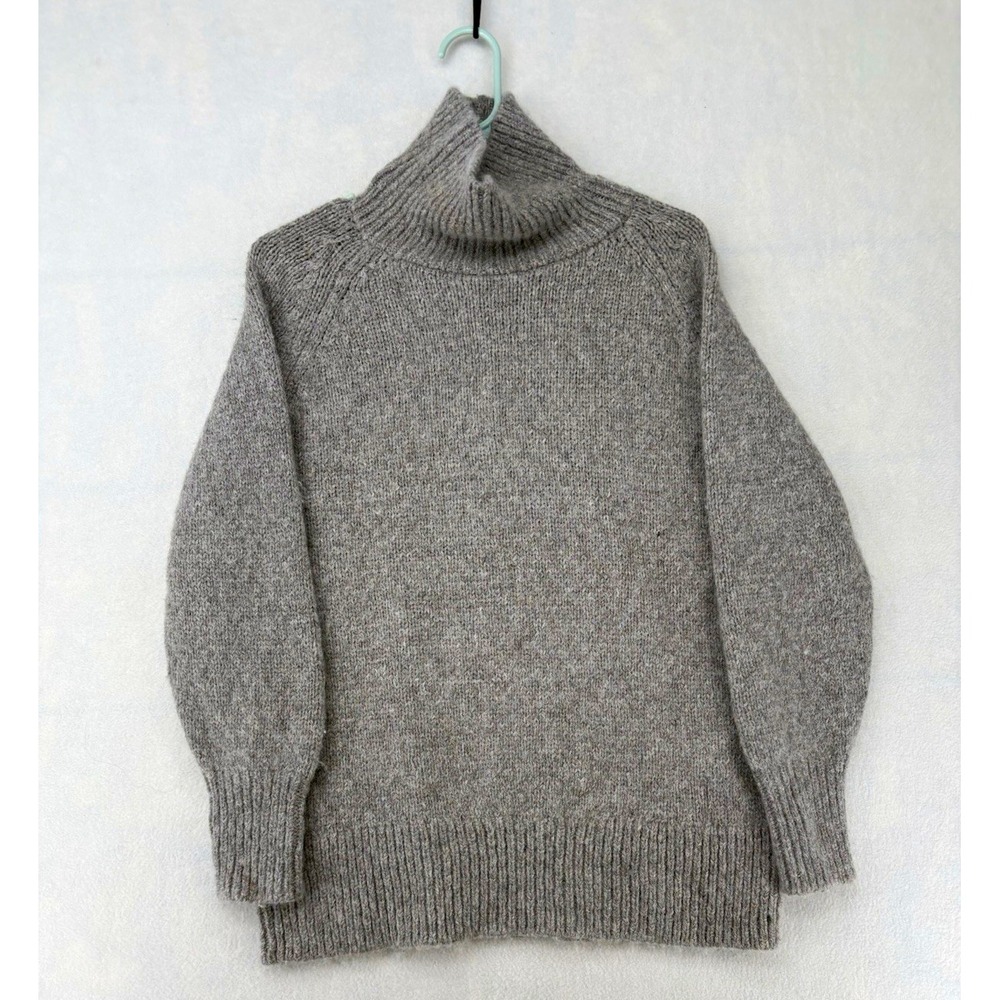 Babaton Gray Solid Knit Turtleneck Pullover Sweater Long Sleeve Women's XS